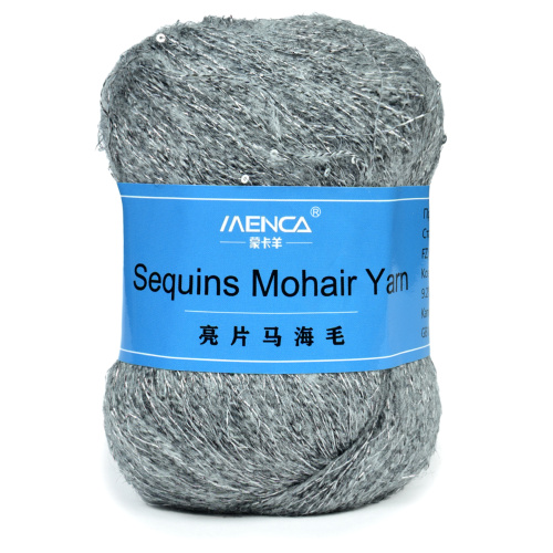 Купить пряжу Menca Sequins Mohair Yarn цвет 07 производства фабрики Menca