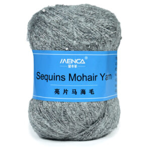 Купить пряжу Menca Sequins Mohair Yarn цвет 07 производства фабрики Menca