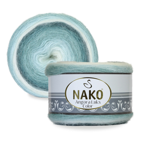 Купить пряжу NAKO ANGORA LUKS COLOR цвет 82362 производства фабрики NAKO