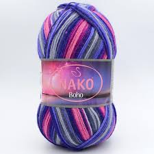Купить пряжу NAKO BOHO KONSEPT цвет 82437 производства фабрики NAKO