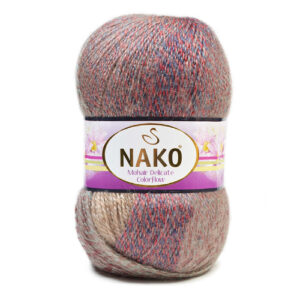 Купить пряжу NAKO MOHAIR DELICATE COLOR FLOW цвет 28142 производства фабрики NAKO
