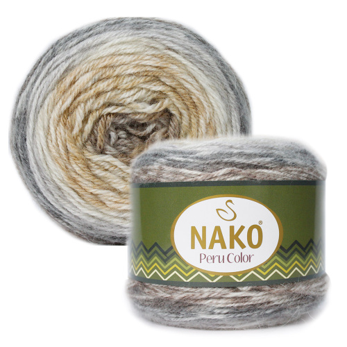 Купить пряжу NAKO PERU COLOR цвет 32186 производства фабрики NAKO