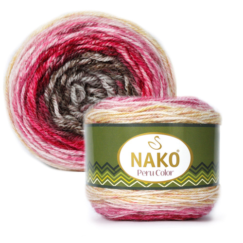 Купить пряжу NAKO PERU COLOR цвет 32189 производства фабрики NAKO