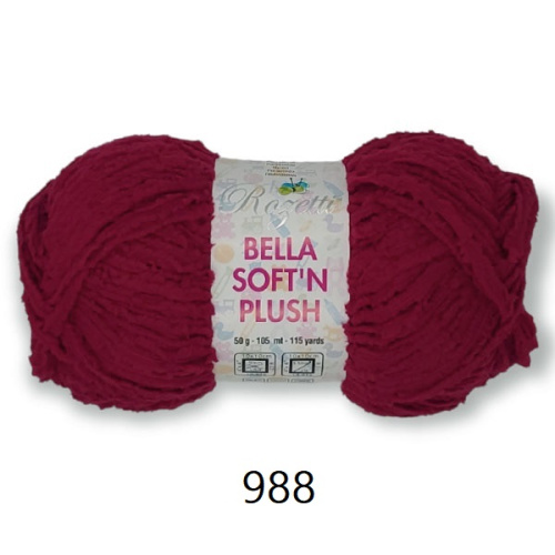 Купить пряжу ROZETTI BELLA SOFT N PLUSH цвет 988 производства фабрики ROZETTI