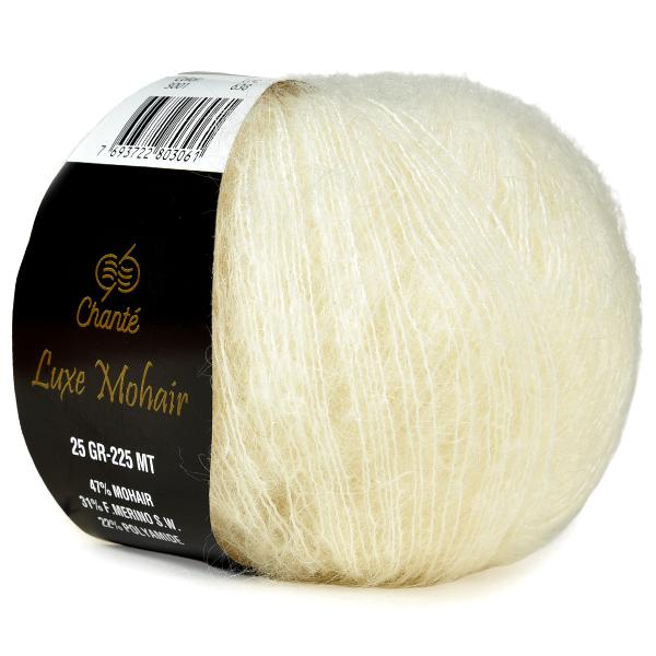 Купить пряжу Сhanté Luxe Mohair цвет 3001 производства фабрики Сhanté