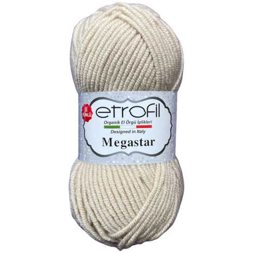 Купить пряжу ETROFIL MEGASTAR цвет 77011 производства фабрики ETROFIL