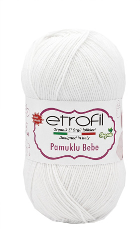 Купить пряжу ETROFIL Pamuklu Bebe цвет 70132 производства фабрики ETROFIL