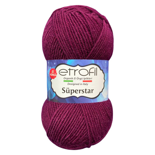 Купить пряжу ETROFIL SUPERSTAR цвет 76001 производства фабрики ETROFIL