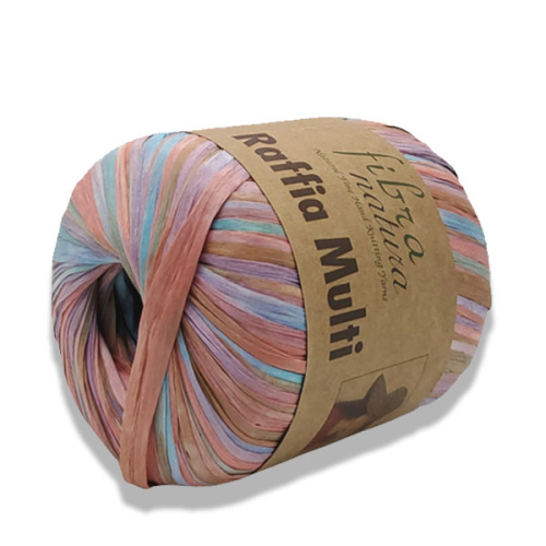 Купить пряжу FIBRA NATURA RAFFIA MULTİ цвет 117-10 производства фабрики FIBRA NATURA