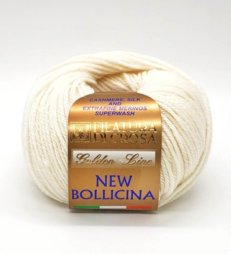 Купить пряжу FILATURA DI CROSA NEW BOLLICINA цвет 02 производства фабрики FILATURA DI CROSA