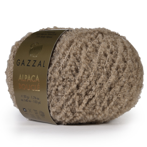 Купить пряжу GAZZAL Alpaca Boucle цвет 125 производства фабрики GAZZAL