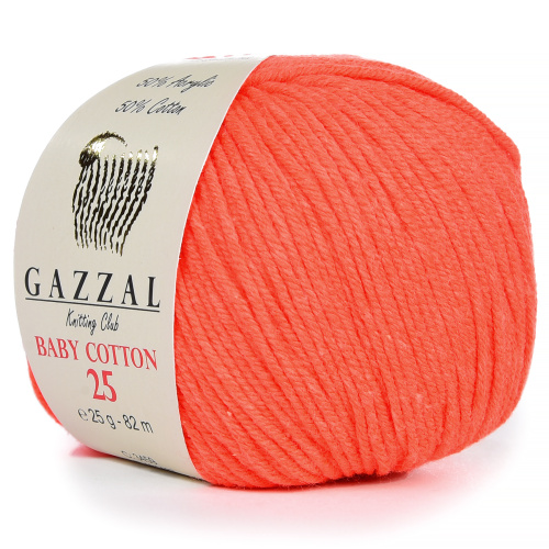 Купить пряжу GAZZAL Baby Cotton 25 цвет 3459 производства фабрики GAZZAL