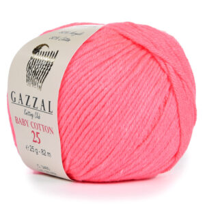 Купить пряжу GAZZAL Baby Cotton 25 цвет 3460 производства фабрики GAZZAL