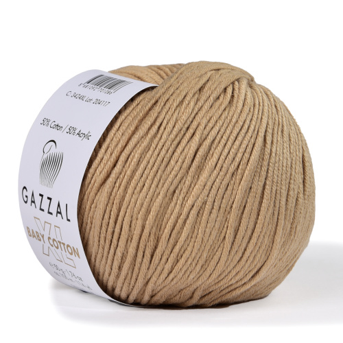Купить пряжу GAZZAL Baby Cotton Xl цвет 3424 XL производства фабрики GAZZAL