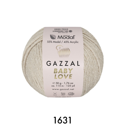 Купить пряжу GAZZAL Baby Love цвет 1631 производства фабрики GAZZAL