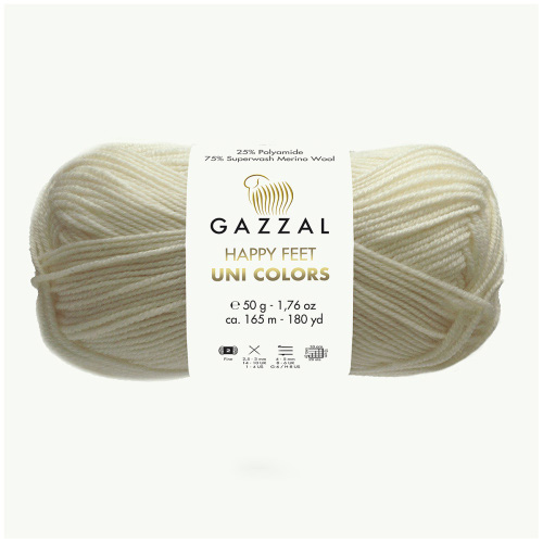 Купить пряжу GAZZAL Happy Feet Uni Colors цвет 3550 производства фабрики GAZZAL