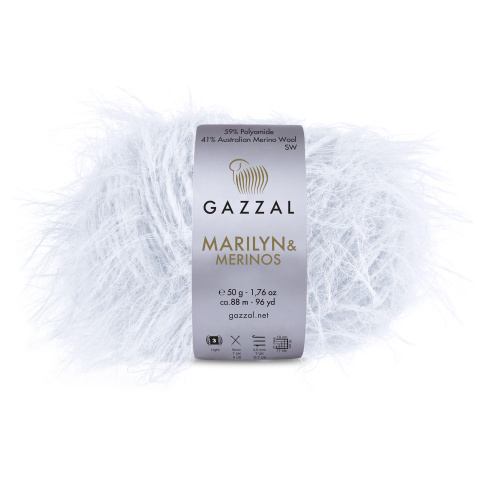 Купить пряжу GAZZAL Marilyn & Merinos цвет 8252 производства фабрики GAZZAL