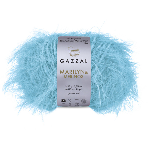 Купить пряжу GAZZAL Marilyn & Merinos цвет 8254 производства фабрики GAZZAL
