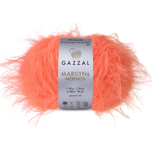 Купить пряжу GAZZAL Marilyn & Merinos цвет 8264 производства фабрики GAZZAL