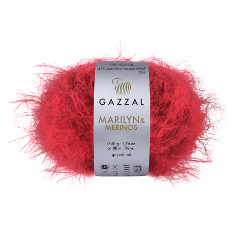 Купить пряжу GAZZAL Marilyn & Merinos цвет 8265 производства фабрики GAZZAL