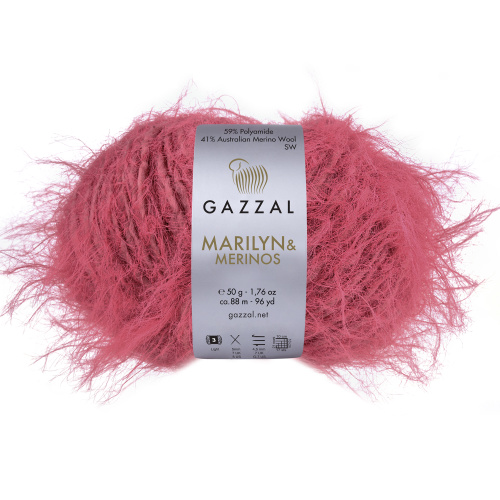 Купить пряжу GAZZAL Marilyn & Merinos цвет 8266 производства фабрики GAZZAL