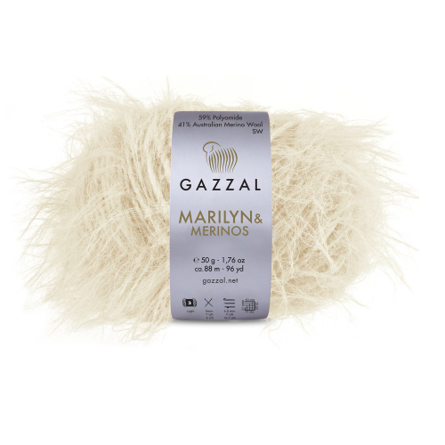Купить пряжу GAZZAL Marilyn & Merinos цвет 8270 производства фабрики GAZZAL