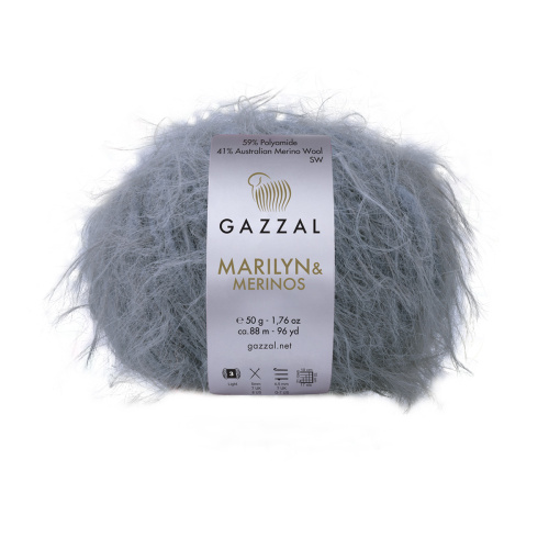 Купить пряжу GAZZAL Marilyn & Merinos цвет 8275 производства фабрики GAZZAL