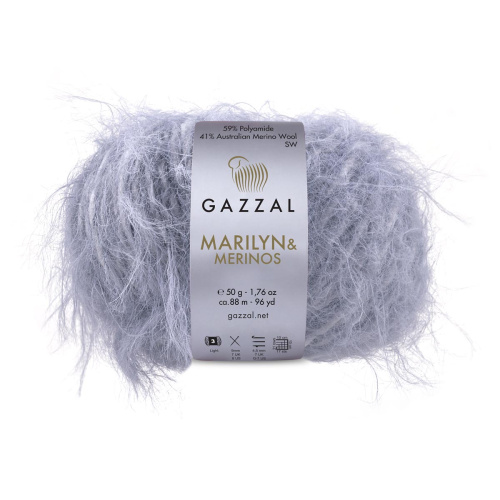 Купить пряжу GAZZAL Marilyn & Merinos цвет 8276 производства фабрики GAZZAL