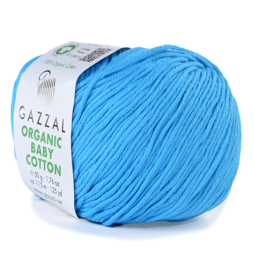 Купить пряжу GAZZAL Organic Baby Cotton цвет 424 производства фабрики GAZZAL