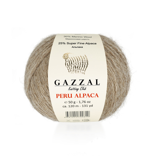 Купить пряжу GAZZAL Peru Alpaca цвет 2300 производства фабрики GAZZAL