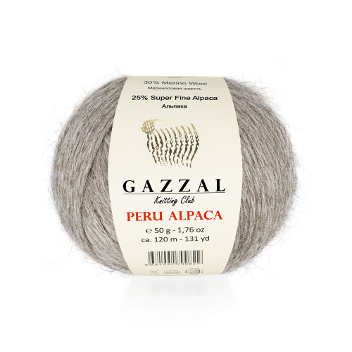 Купить пряжу GAZZAL Peru Alpaca цвет 2301 производства фабрики GAZZAL