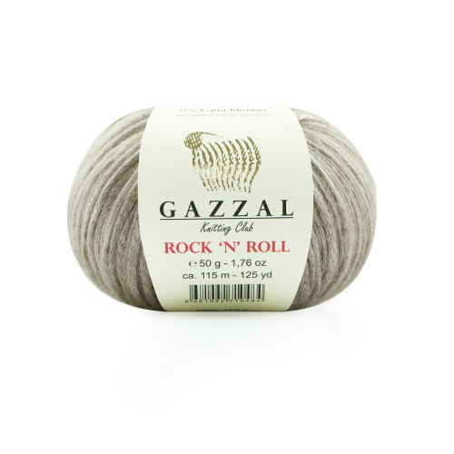Купить пряжу GAZZAL Rock "N" Roll цвет 13913 производства фабрики GAZZAL