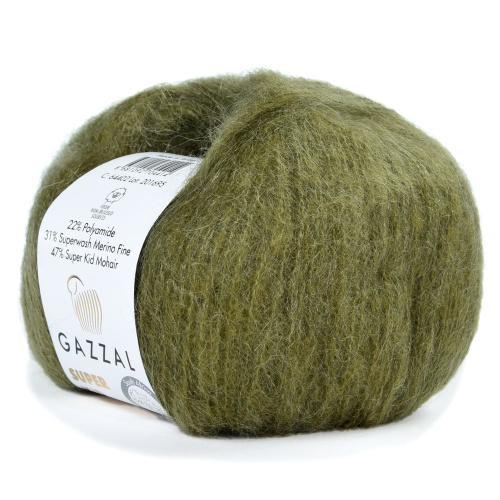 Купить пряжу GAZZAL Super Kid Mohair цвет 64402 производства фабрики GAZZAL