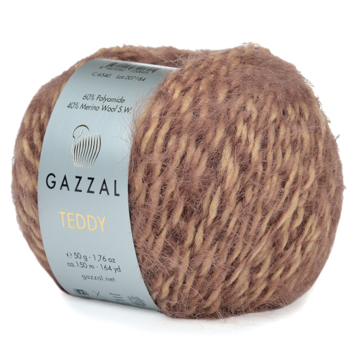 Купить пряжу GAZZAL Teddy цвет 6540 производства фабрики GAZZAL