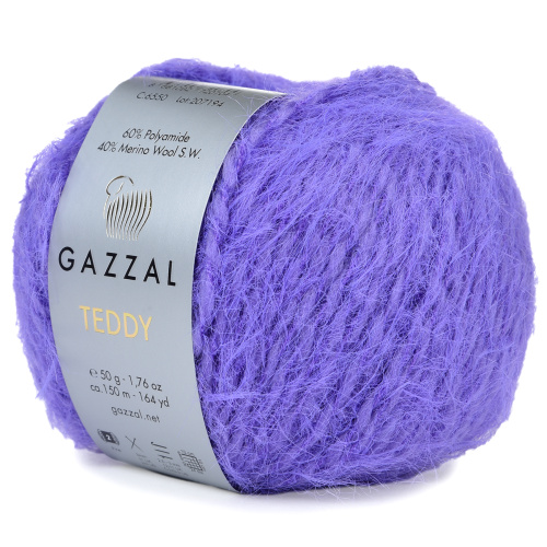 Купить пряжу GAZZAL Teddy цвет 6550 производства фабрики GAZZAL