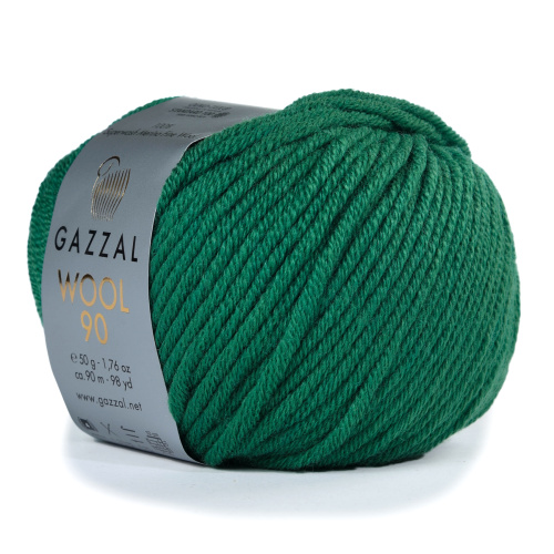 Купить пряжу GAZZAL Wool 90 цвет 3673 производства фабрики GAZZAL