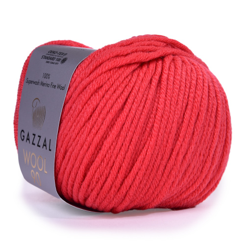 Купить пряжу GAZZAL Wool 90 цвет 3678 производства фабрики GAZZAL