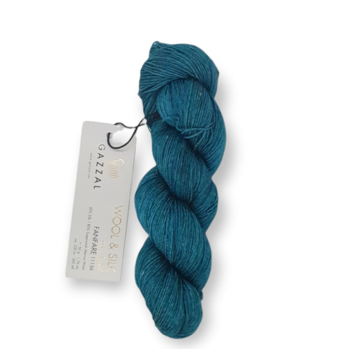 Купить пряжу GAZZAL Wool & Silk цвет 11156 производства фабрики GAZZAL