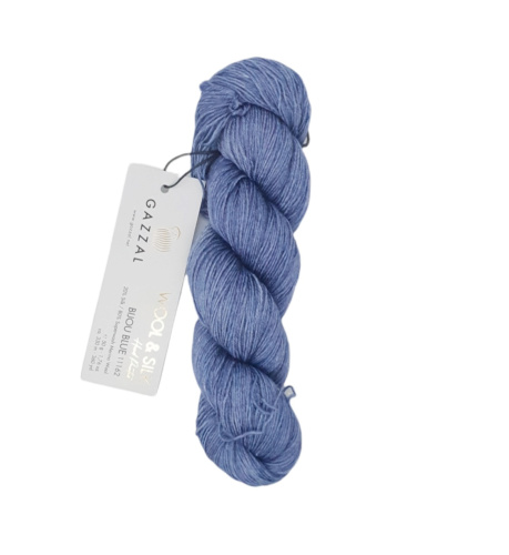 Купить пряжу GAZZAL Wool & Silk цвет 11162 производства фабрики GAZZAL