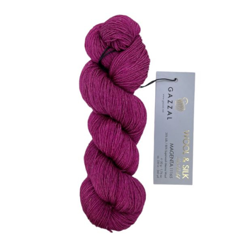 Купить пряжу GAZZAL Wool & Silk цвет 11165 производства фабрики GAZZAL