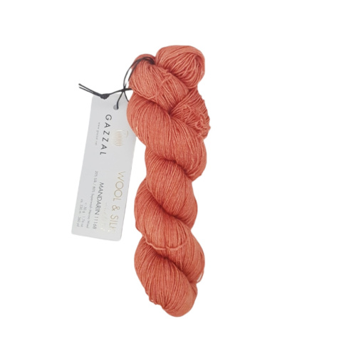Купить пряжу GAZZAL Wool & Silk цвет 11168 производства фабрики GAZZAL