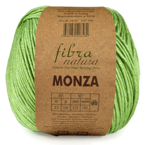 Купить пряжу FIBRA NATURA MONZA цвет 26-24 производства фабрики FIBRA NATURA