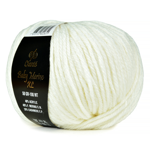 Купить пряжу Сhanté BABY MERINO XL цвет 1001XL производства фабрики Сhanté