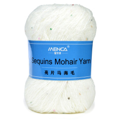 sequins mohair yarn