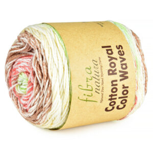 Купить пряжу FIBRA NATURA COTTON ROYAL COLOR WAVES цвет 22-02 производства фабрики FIBRA NATURA