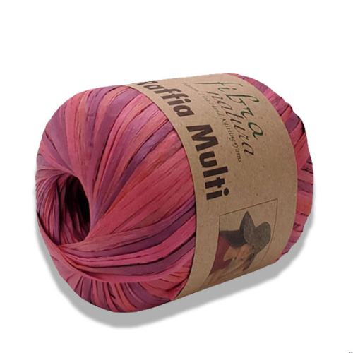 Купить пряжу FIBRA NATURA RAFFIA MULTİ цвет 117-02 производства фабрики FIBRA NATURA