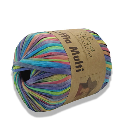 Купить пряжу FIBRA NATURA RAFFIA MULTİ цвет 117-12 производства фабрики FIBRA NATURA