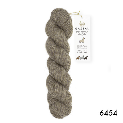 Купить пряжу GAZZAL Baby Alpaca Pure Colors цвет 6454 производства фабрики GAZZAL