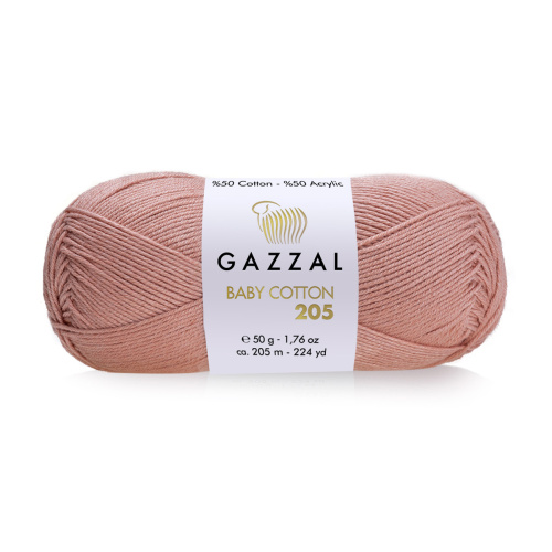 Купить пряжу GAZZAL Baby Cotton 205 цвет 502 производства фабрики GAZZAL