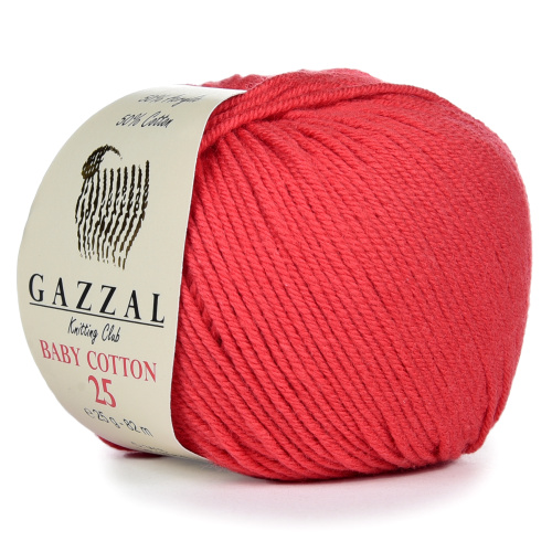 Купить пряжу GAZZAL Baby Cotton 25 цвет 3418 производства фабрики GAZZAL